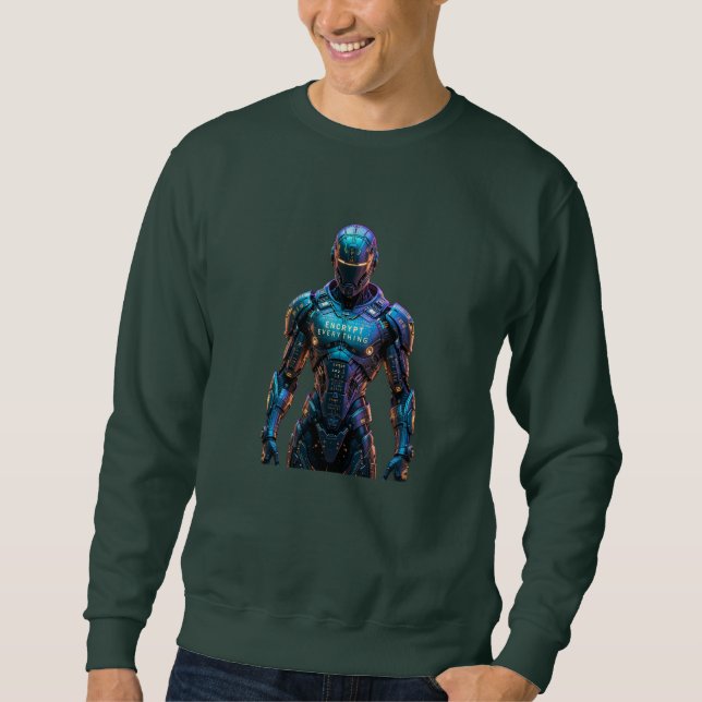 Wächter verschlüsselt alles sweatshirt (Vorderseite)