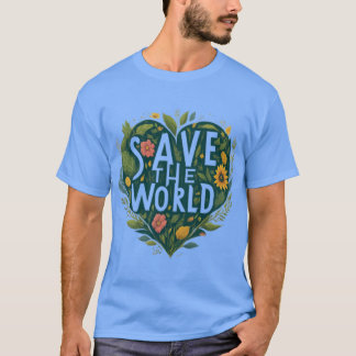 Wächter von Gaia - Rett The World Earth T - Shirt