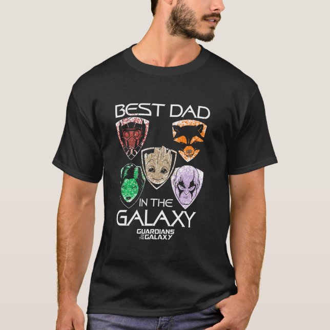 Wächterinnen des Galaxy Besten Vaters Vater s T-Shirt (Vorderseite)