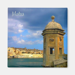 Wachturm in Malta in der Nähe von Valletta Magnet