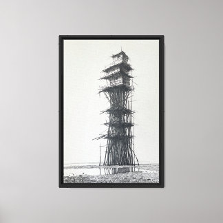 Wachturm. Schutzhütte für den Frieden des Geistes Leinwanddruck