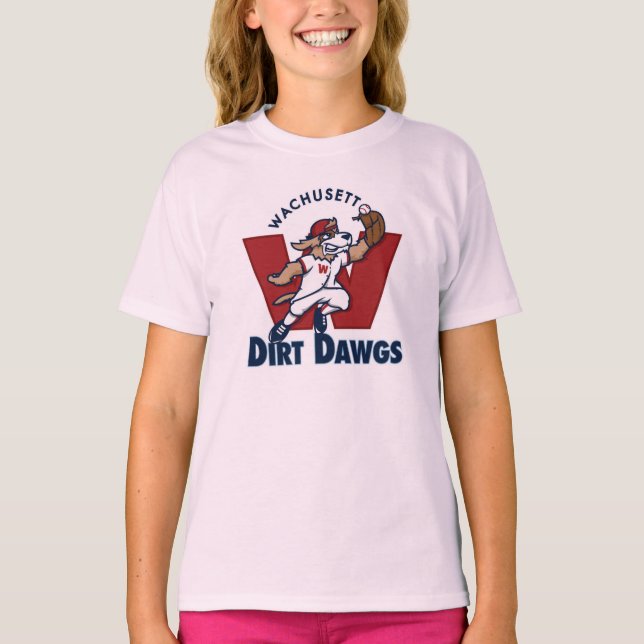 Wachusett Dirt Dawgs Collegiate Baseball Team Logo T-Shirt (Vorderseite)