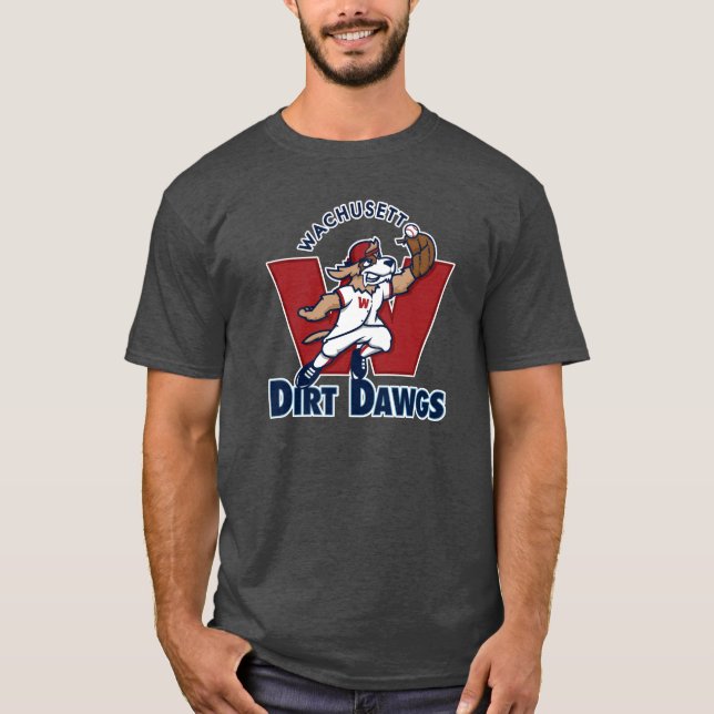 Wachusett Schmutz Dawgs Collegebaseballteams-Logo T-Shirt (Vorderseite)