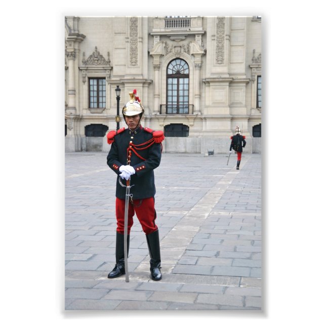 Wachwechsel, Lima, Peru Fotodruck (Vorne)