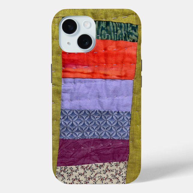 Wackelige moderne Patchwork-Quilt-Hülle Case-Mate iPhone Hülle (Rückseite)