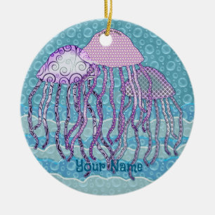 Wackelige Qualle Keramik Ornament