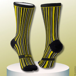 Wackelige Streifen, Gelb und Schwarz Socken