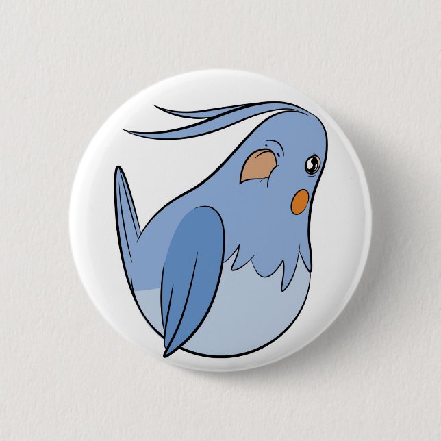 Wackeliger Birble Knopf 2,25" Button (Vorderseite)