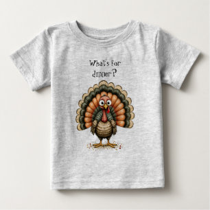 Wackeliger skurriler Truthahn, was gibt's zum Aben Baby T-shirt