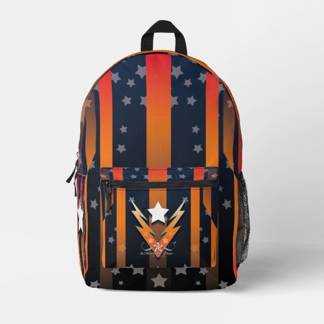 Wackelstars Bedruckter Rucksack (Vorderseite)