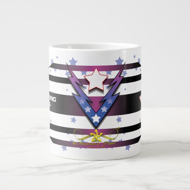 Wackelstars Jumbo-Tasse (Vorderseite)