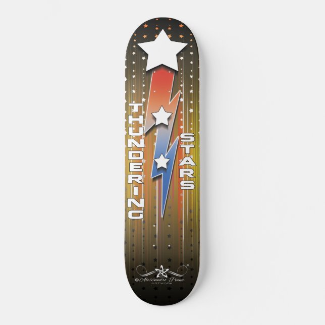 Wackelstars Skateboard (Vorderseite)
