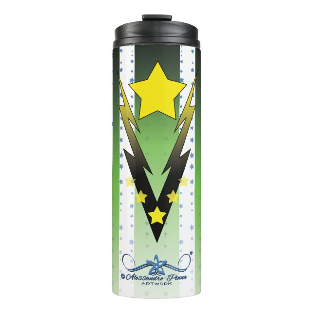 Wackelstars Thermosbecher (Vorderseite)