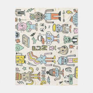Wacky Doodles: Vintages Set Fleecedecke