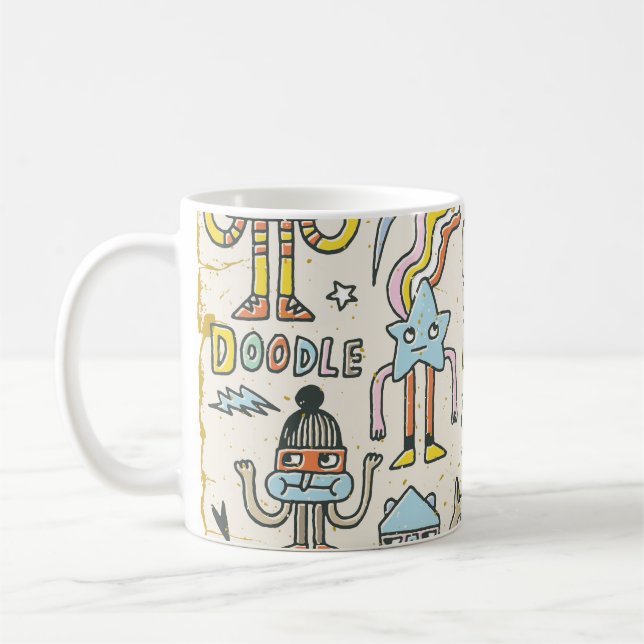 Wacky Doodles: Vintages Set Kaffeetasse (Links)