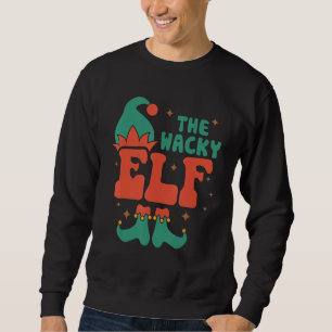 Wacky Elf Familie Matching Weihnachten Pjs Funny Sweatshirt