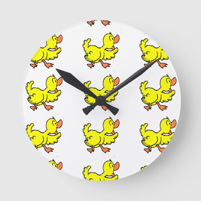 "WACKY QUACKY DUCKY"-KLICKE RUNDE WANDUHR (Vorderseite)