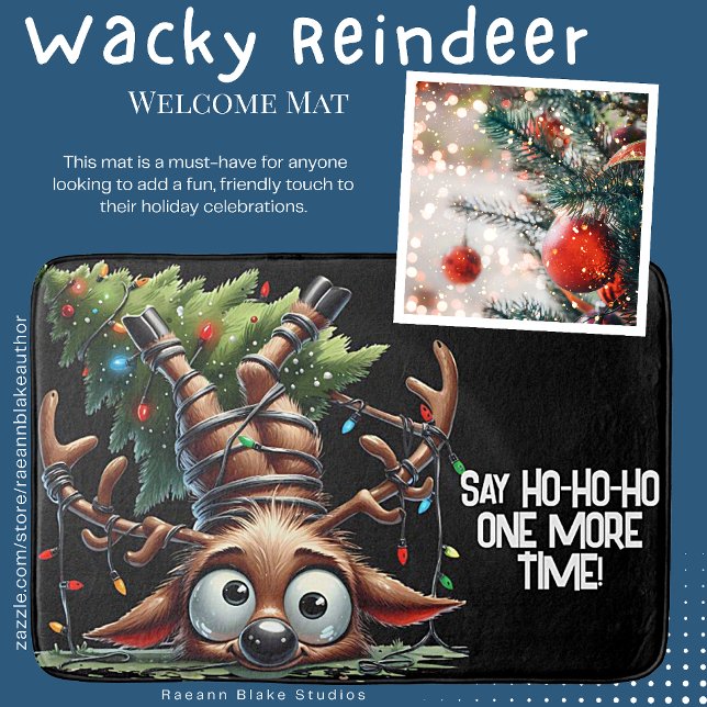 Wacky Reindeer Bath Mat Badematte (Von Creator hochgeladen)