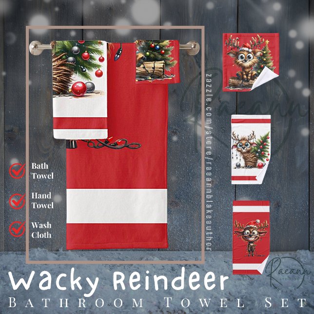 Wacky Rentier Badetuch Set (Von Creator hochgeladen)