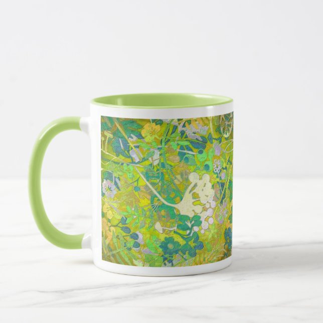 Wacky Retro Floral 2 Tasse (Links)