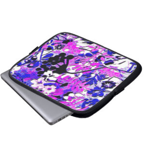 Wacky Retro Floral Laptopschutzhülle