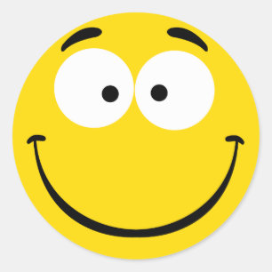 wacky runder aufkleber