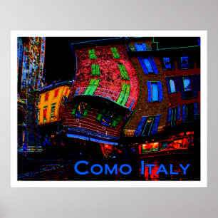 Wacky Travel Posters - Como Italien Poster