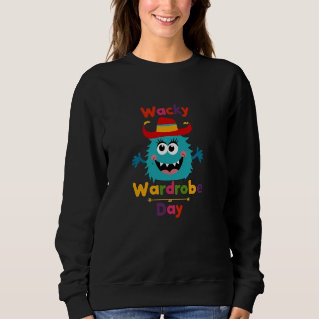 Wacky Wardrobe Day Mismatch Mittwoch Funny Goofy Sweatshirt (Vorderseite)