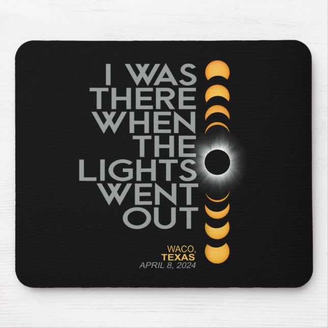 Waco 2024 Totalität des solaren Eclipse Mousepad (Vorne)