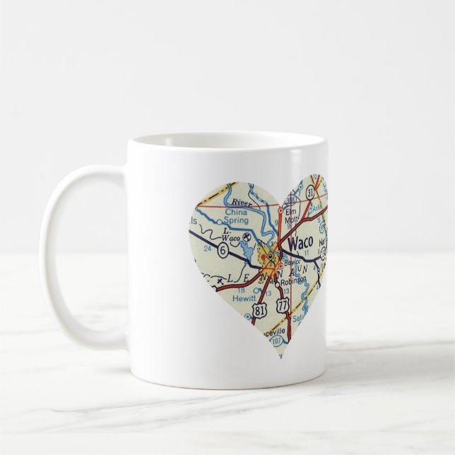 Waco 50's Map Kaffeetasse (Links)