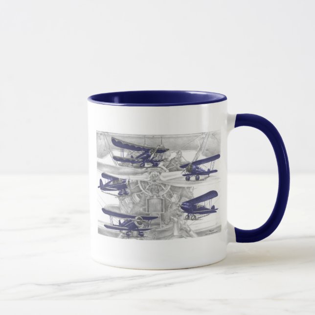 Waco-Doppeldecker Tasse (Rechts)