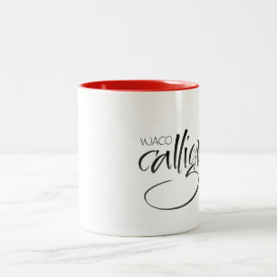 Waco-Kalligraphie-Innungs-Tasse Zweifarbige Tasse