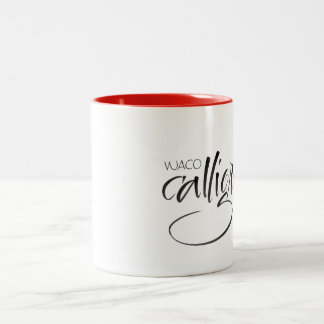 Waco-Kalligraphie-Innungs-Tasse Zweifarbige Tasse