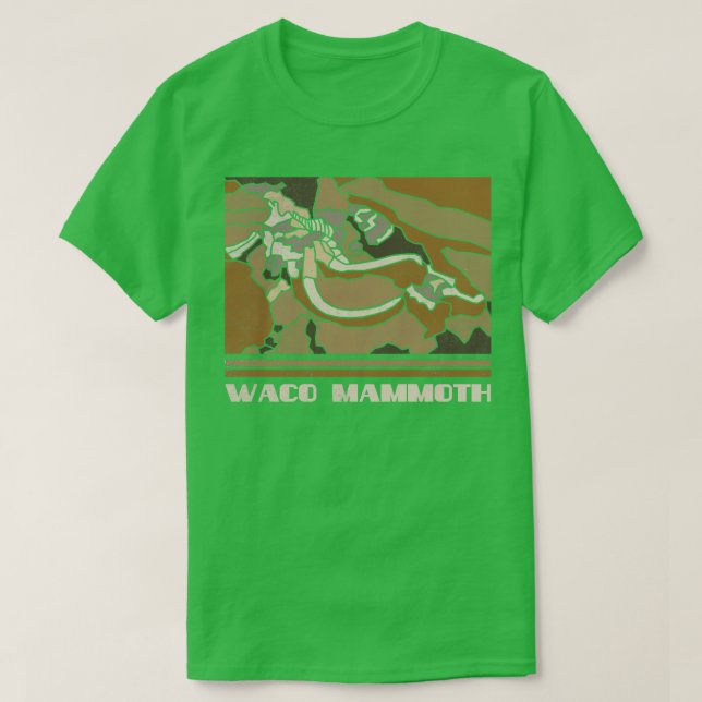 Waco Mammoth Nationales Monument Natur Lover Vinta T-Shirt (Design vorne)