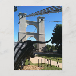 Waco Suspension Bridge Postkarte