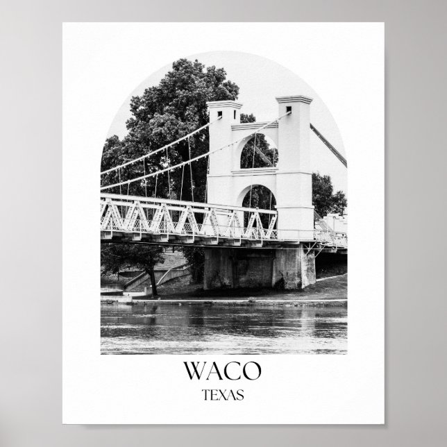 Waco Texas Arch Foto Print Poster (Vorne)