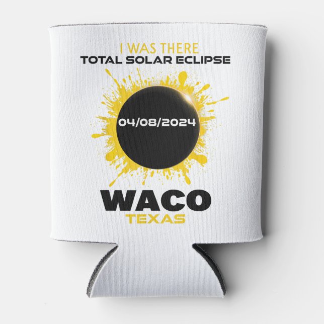 Waco Texas Total Solar Eclipse 2024 Dosenkühler (Vorderseite)