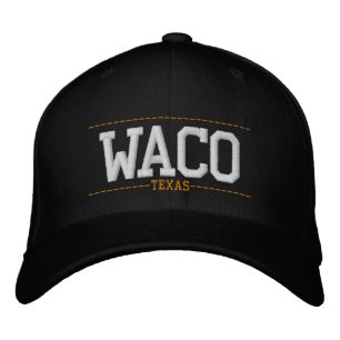 Waco Texas USA Stickereihats Bestickte Baseballkappe