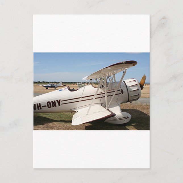 Waco-Zweiflugzeug Postkarte (Vorderseite)