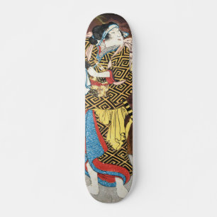 Wada yoshimori-Tomogras-Yamabuki-Holzschnitt Skateboard