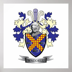 Waddell-Familienwappen-Wappen Poster