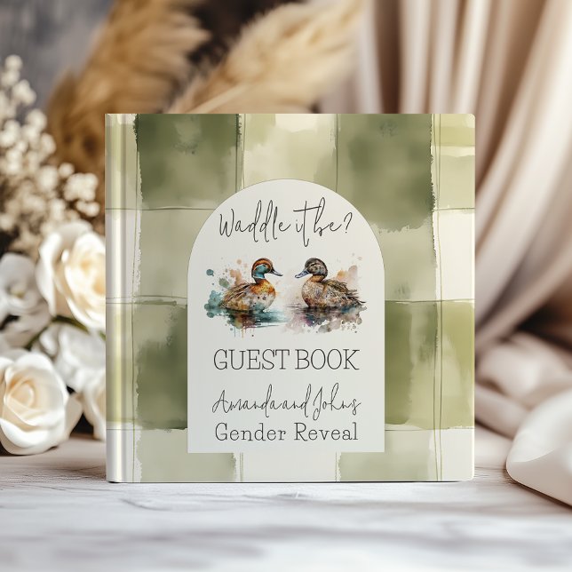 Waddle it be Mallard Duck Gender Reveal Gästebuch (Von Creator hochgeladen)