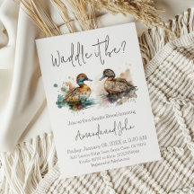 Waddle It is jagunting Mallard Duck Gender Reveal