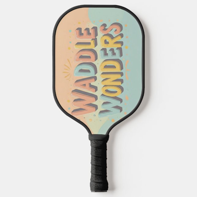 Waddle Wonders Pickleball Schläger (Vorderseite)