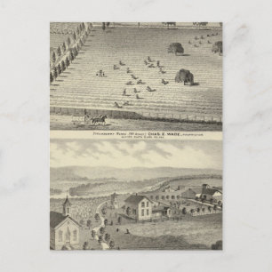 Wade ranch, Wohnsitz Weller Postkarte