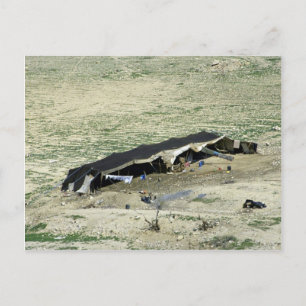 Wadi-Al-Hasa, Beduinenzelt, Jordanien Postkarte