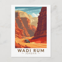 Wadi Rum Jordan Reise Kunst Vintage