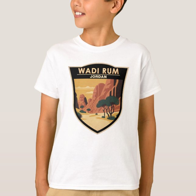 Wadi Rum Jordan Reisen Vintag T-Shirt (Vorderseite)