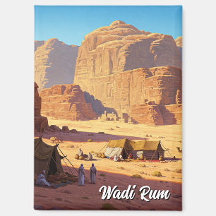 Wadi Rum Jordan Travel Magnet