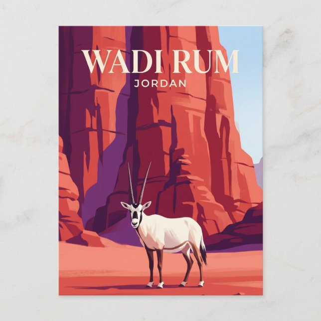 Wadi Rum Jordanien Postkarte (Vorderseite)
